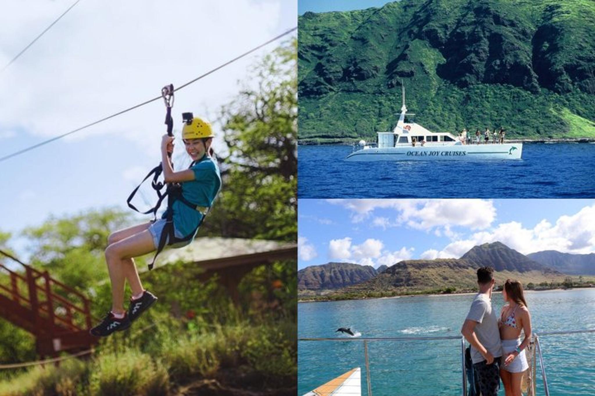 Oahu Zipline and Snorkel Adventure 5 hr