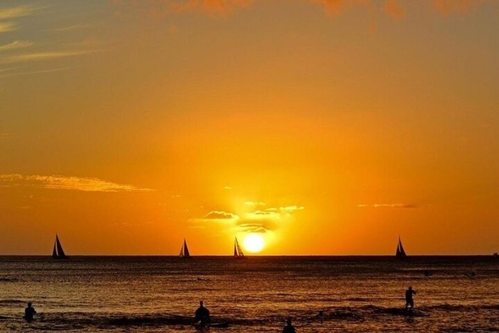 Waikiki Sunset Sailing Catamaran Swim Adventure 2 hr - Image 3