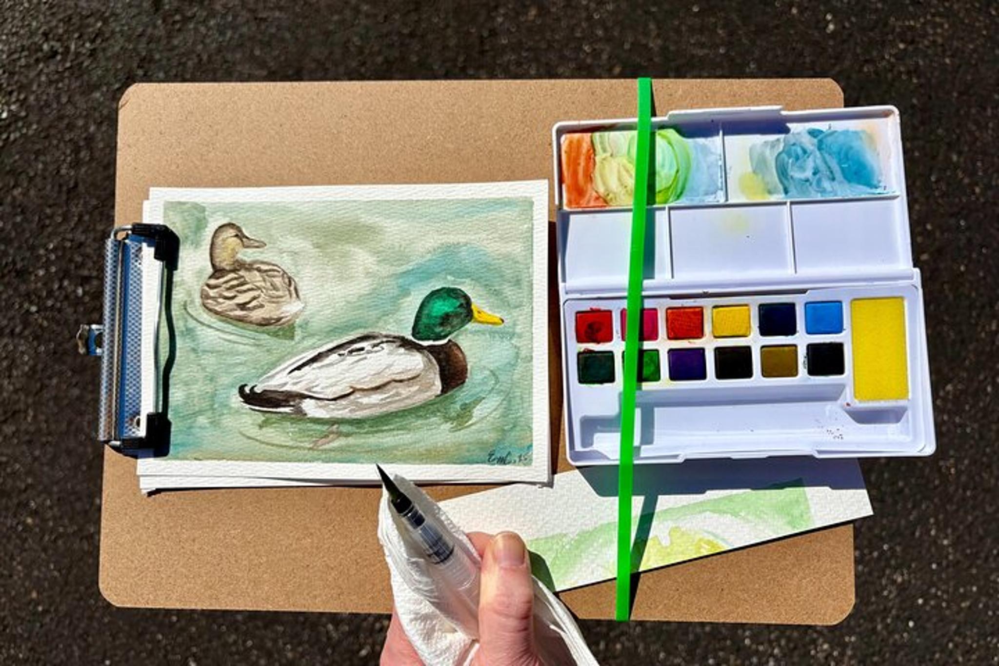 Annapolis Duck Painting Activity on the Docks - Image 4