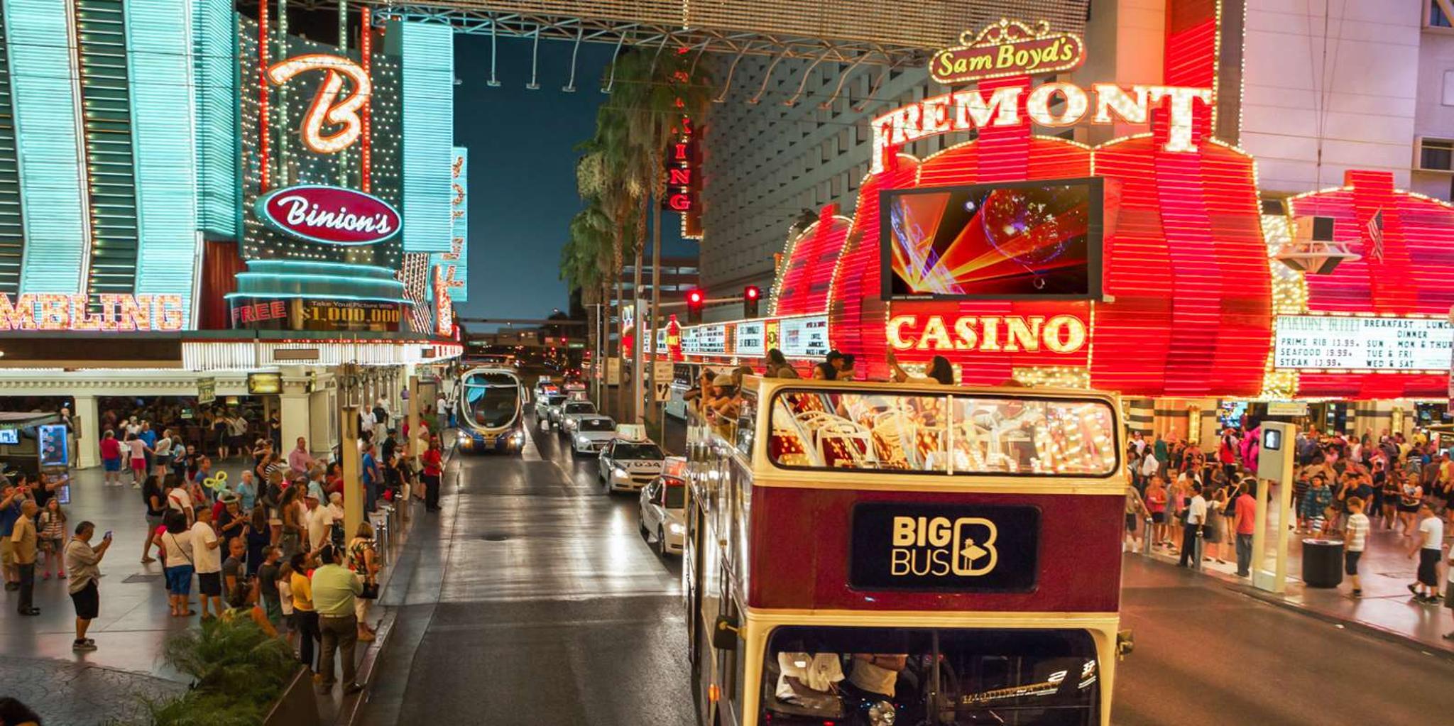 Las Vegas Night Sightseeing Tour by Open-Top Bus