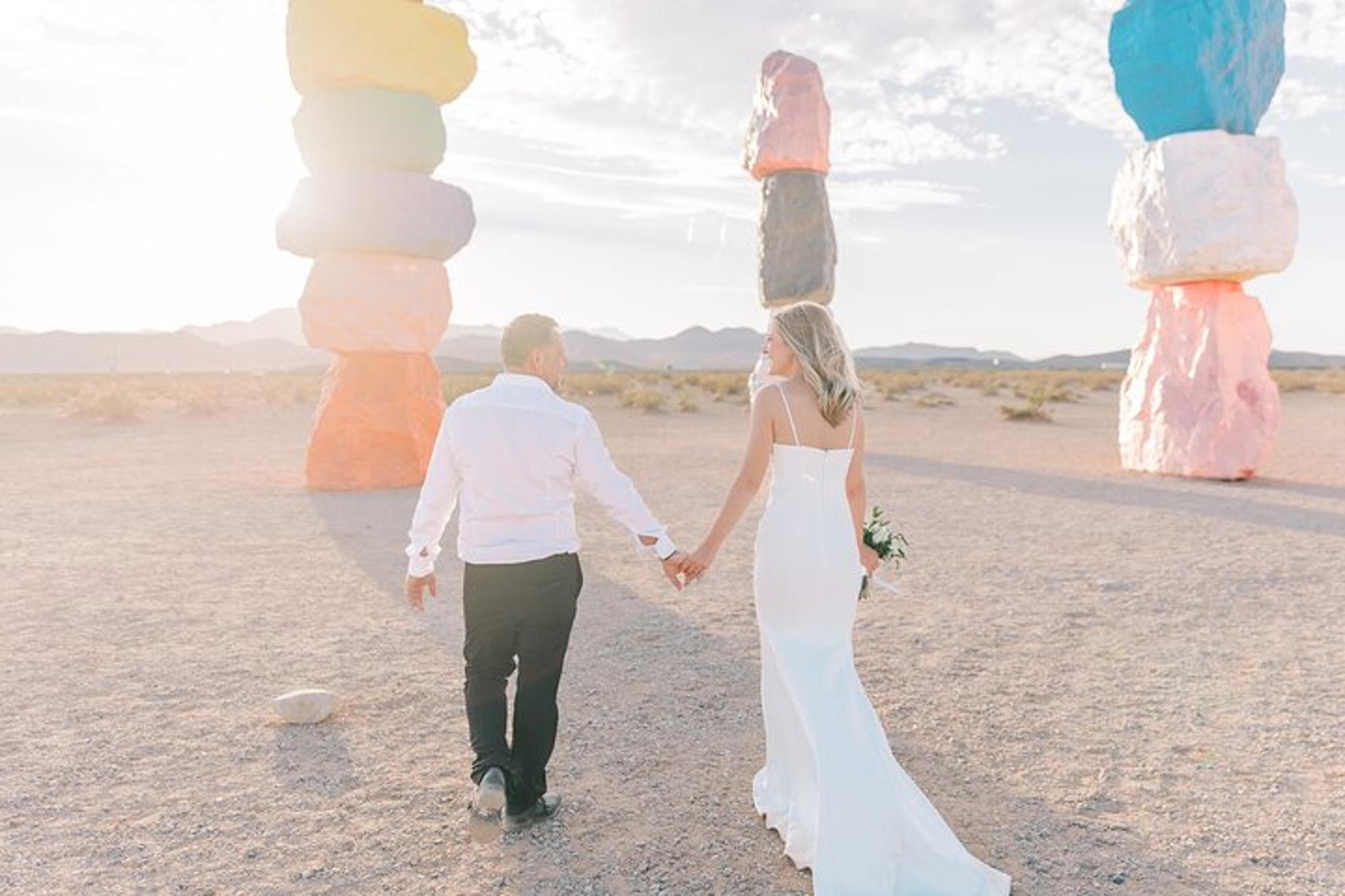 Las Vegas Wedding Ceremony at 7 Magic Mountains - Image 6