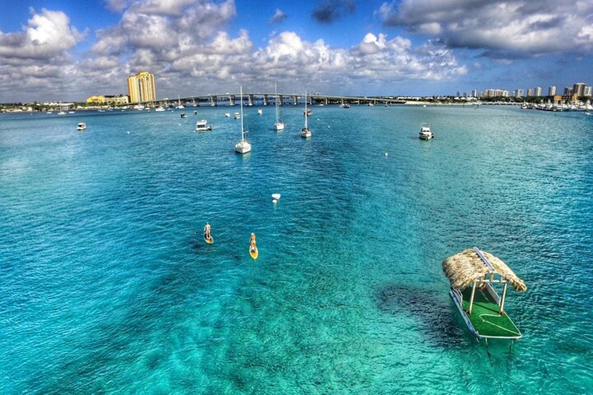 West Palm Beach Paddle Boarding to Peanut Island