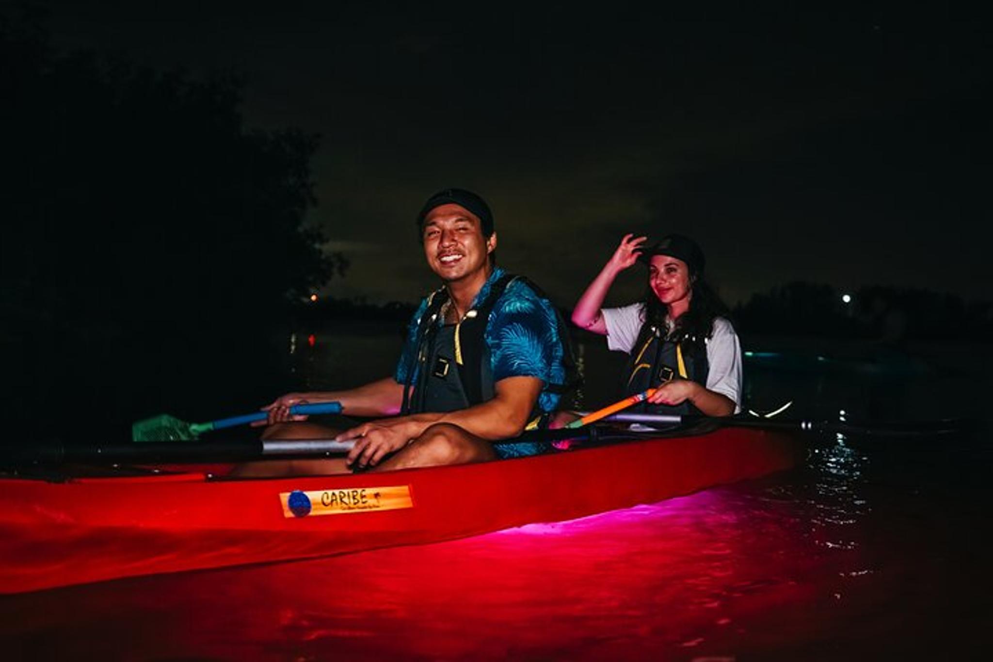LED Bio Comb Jelly Clear Bottom Kayak Tour - Image 2