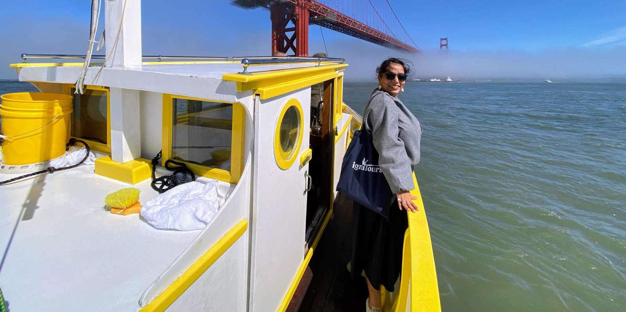 San Francisco Golden Gate Bay Voyage on Historic Boat