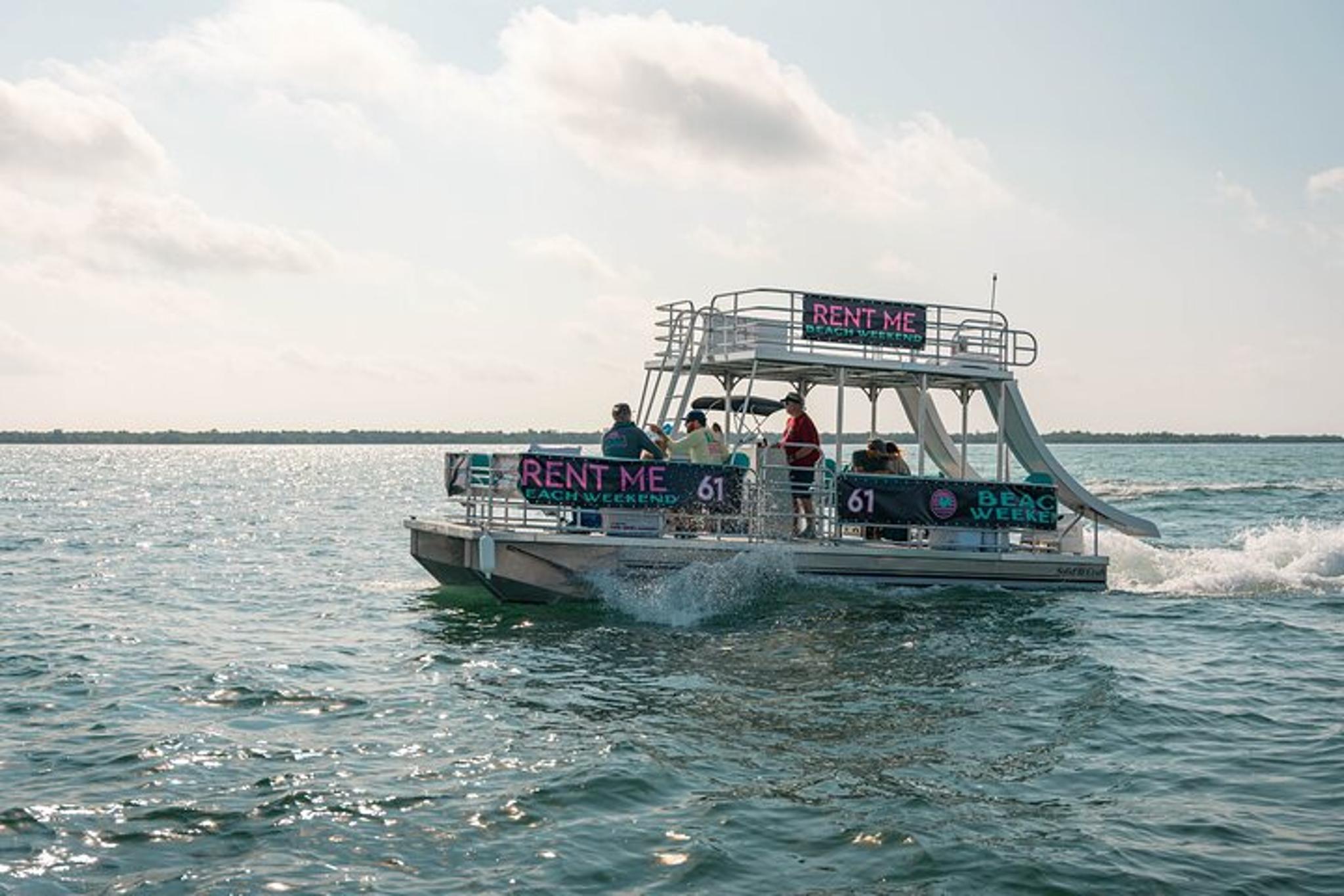 Fort Walton Beach Pontoon Boat Rental with Slides - Image 2