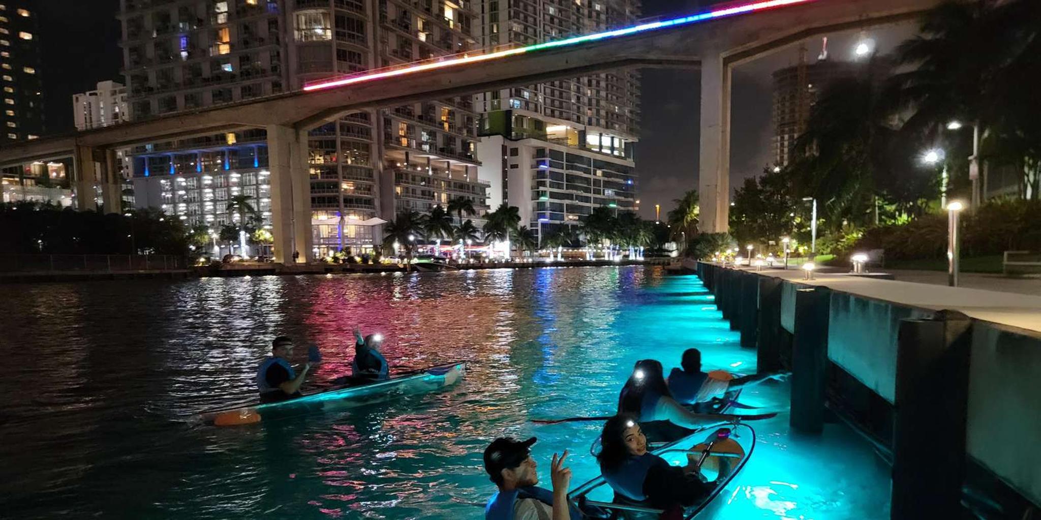 Miami LED-Lit Kayak Night Tour - Image 2