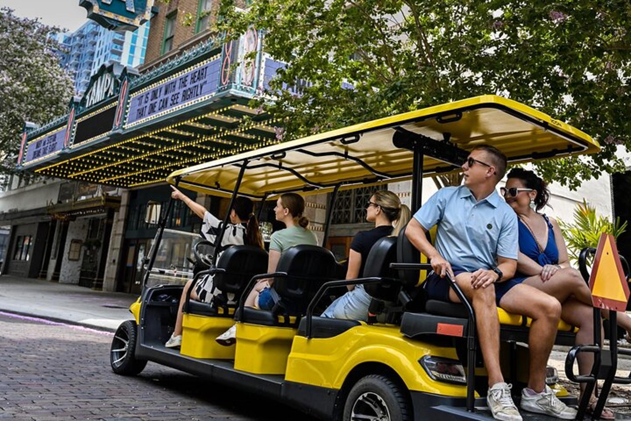 Tampa Sightseeing Tour in Golf Cart