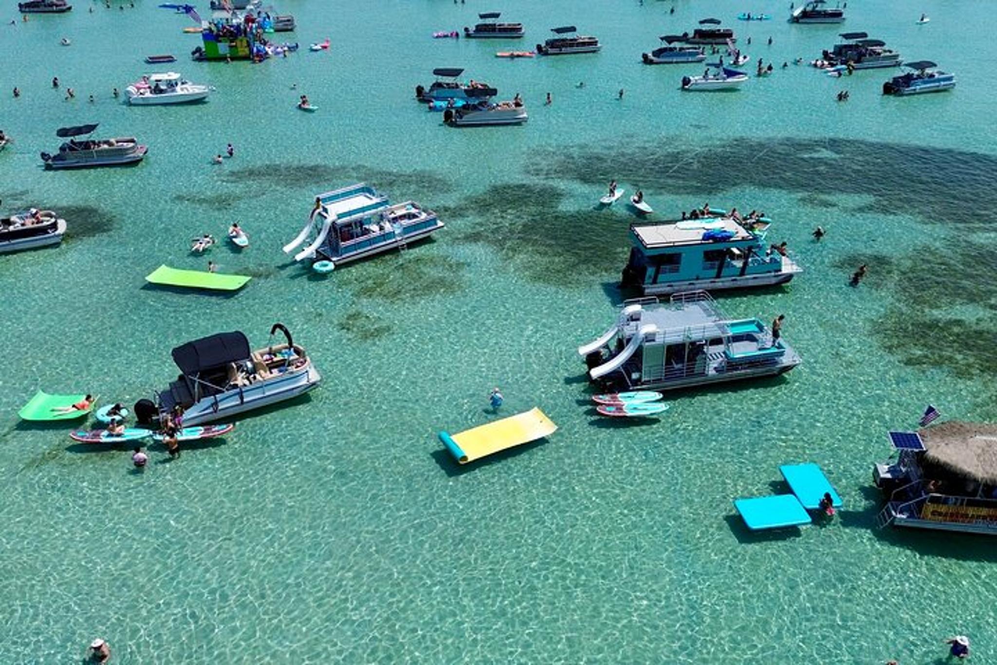 Destin Crab Island Pontoon Charter with Slides - Image 6