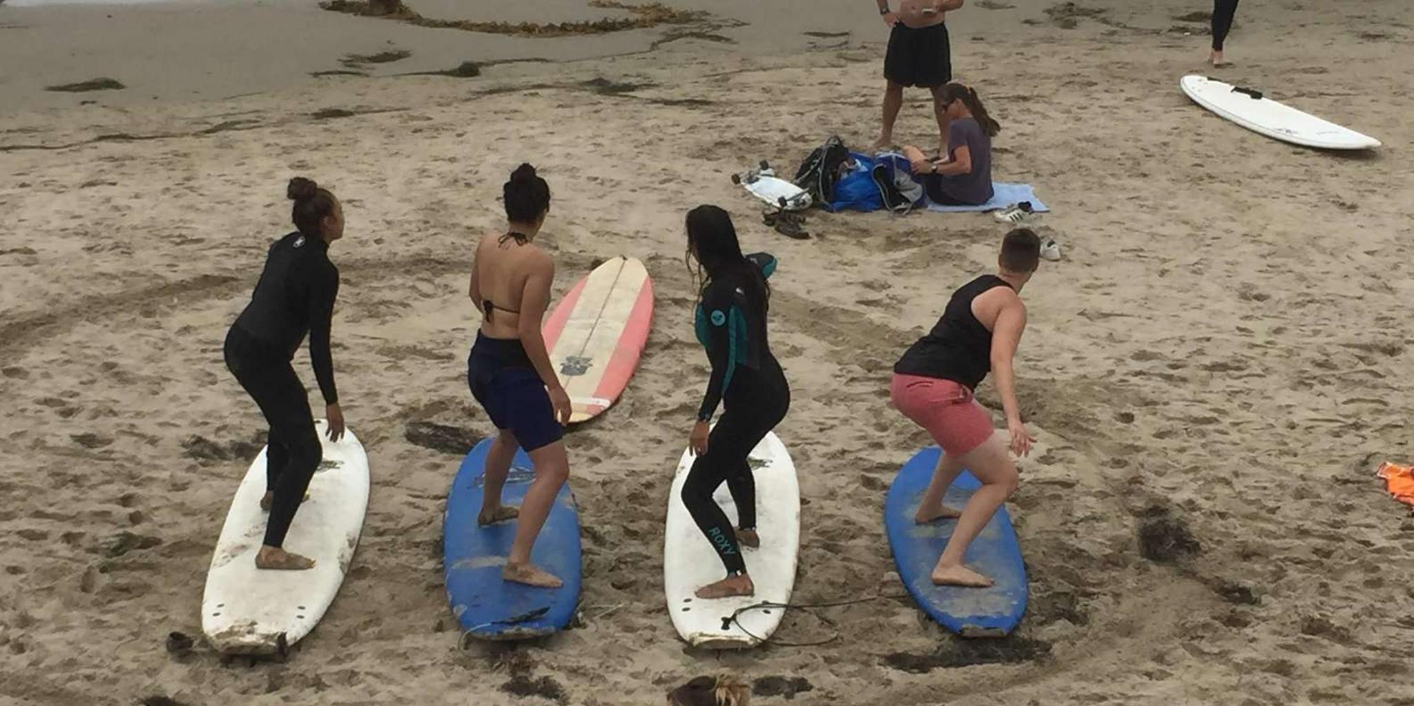 Santa Barbara Surf Lessons with Yoga Add-On