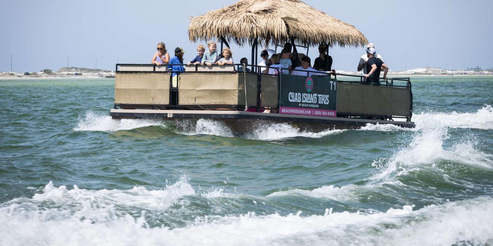 Key West Tiki Party Boat Rental with Slide - Image 1