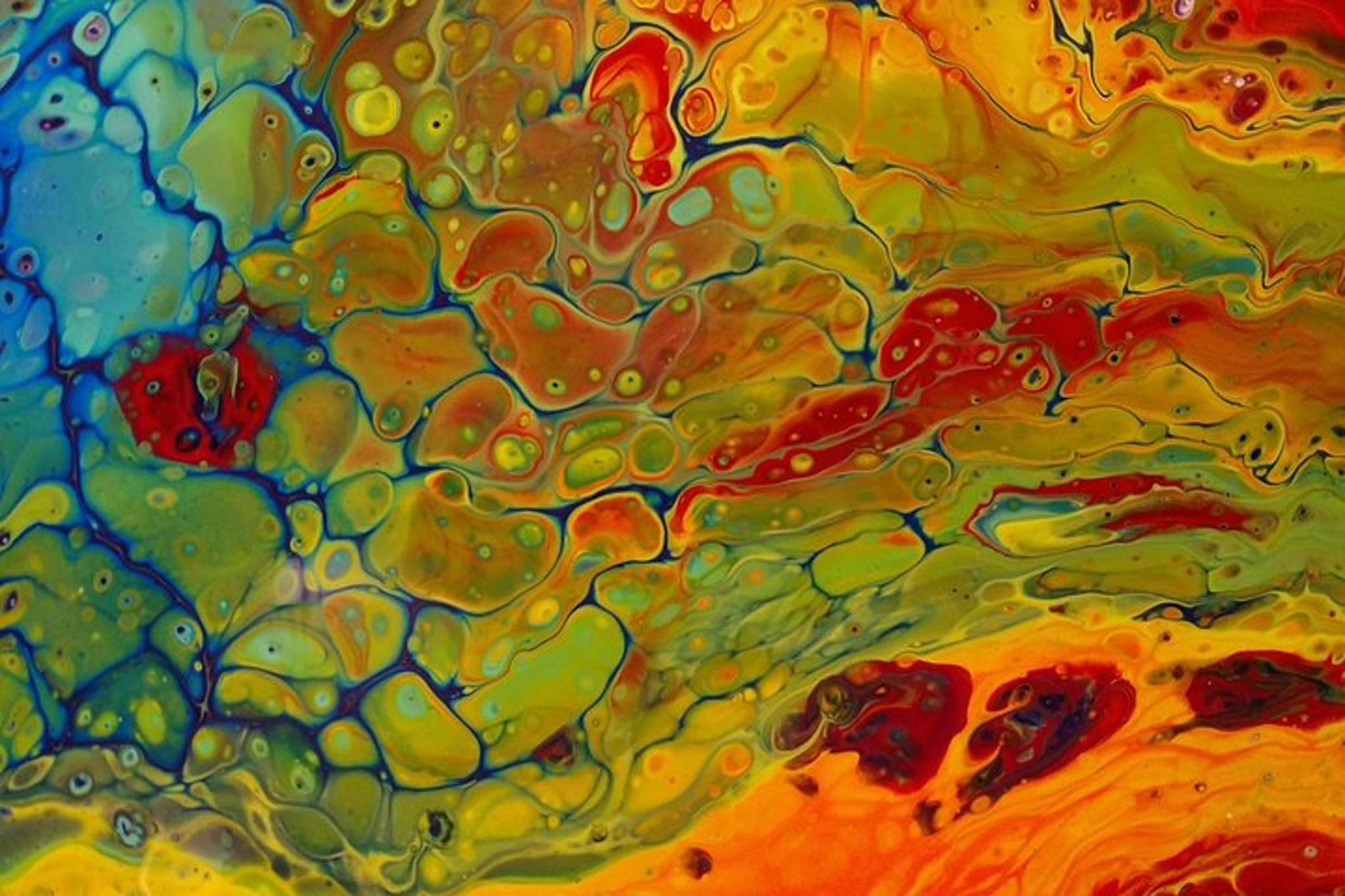 Estes Park Acrylic Pour Painting Class - Image 2