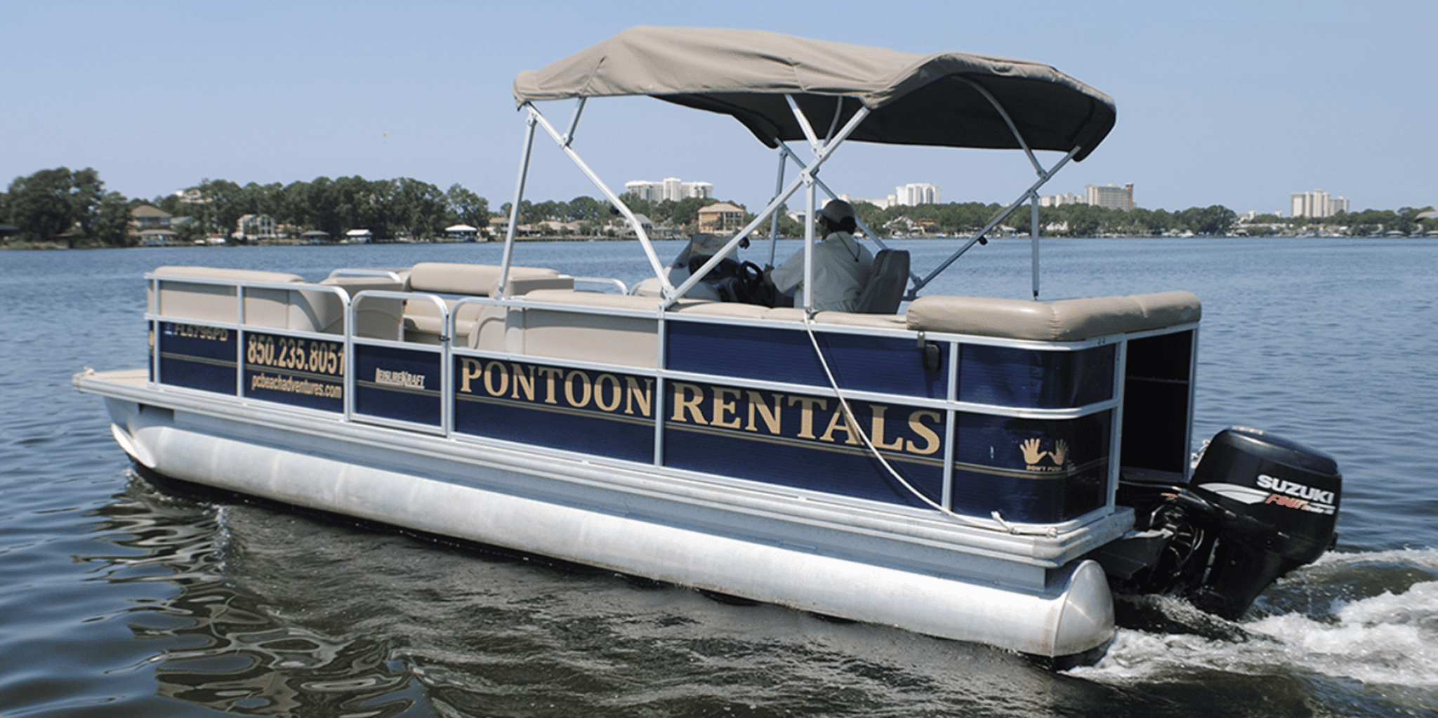 Panama City Beach Pontoon Rental Half Day - Image 2