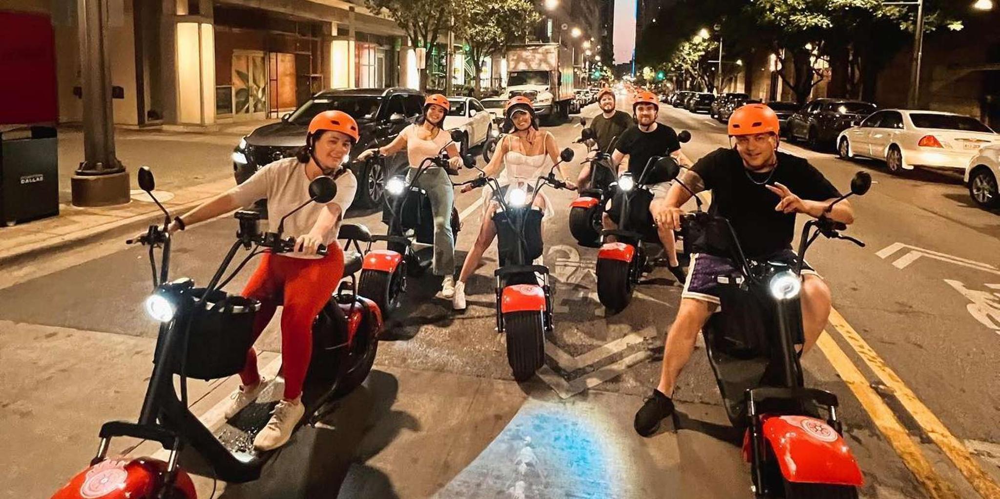 Dallas Fat-Tire Scooter Tour at Sunset