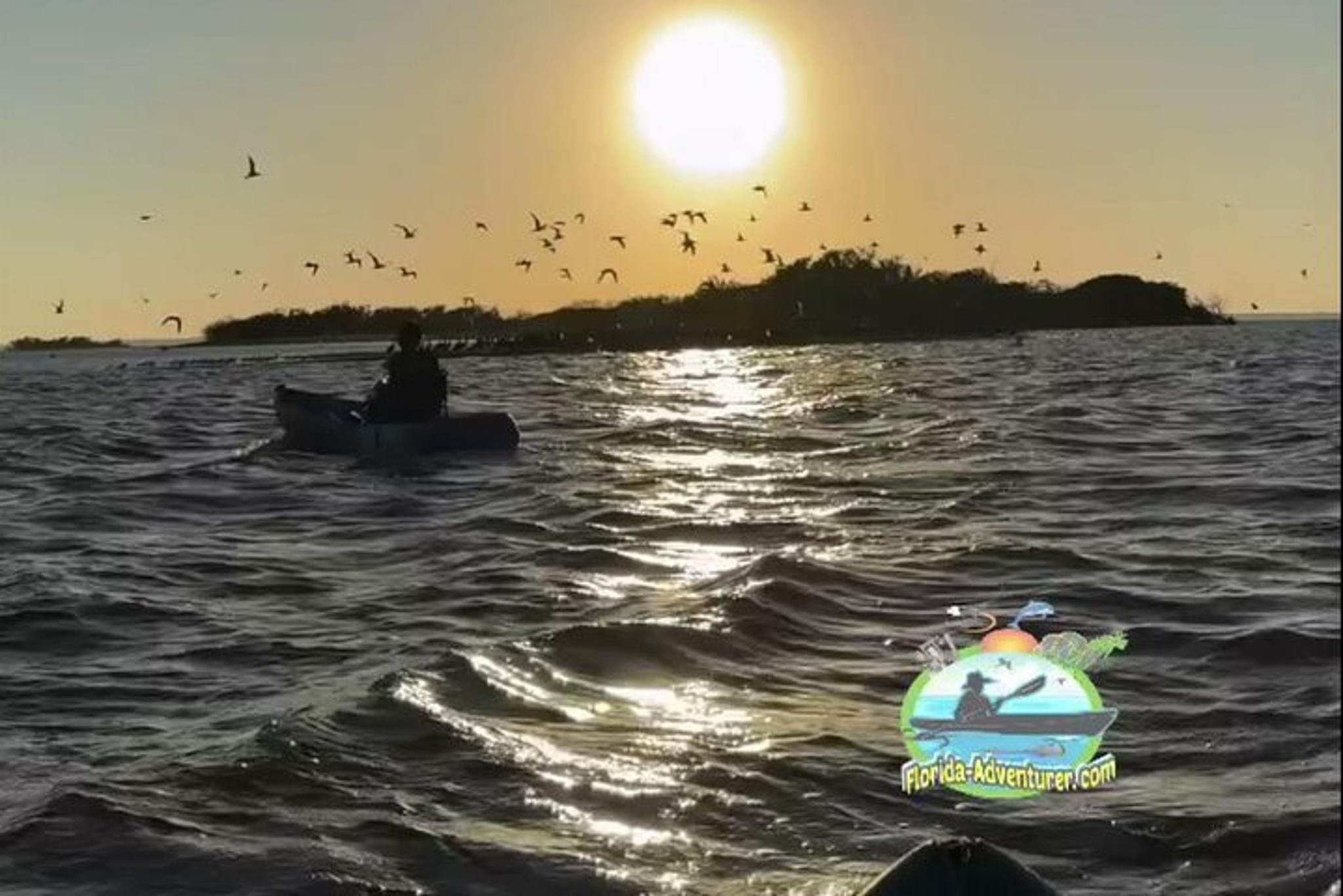 Titusville Kayaking Wildlife Refuge at Sunset