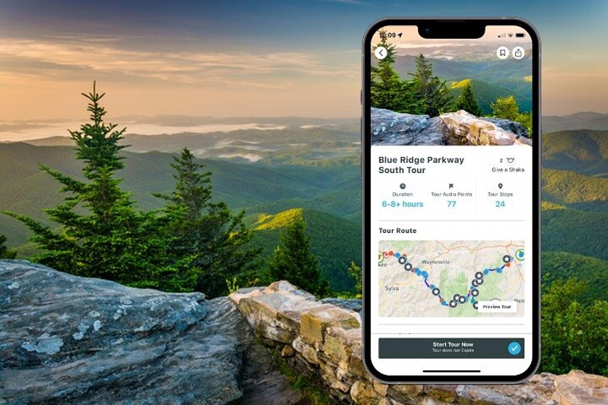 Asheville Self-Guided Audio Tour on Blue Ridge Parkway