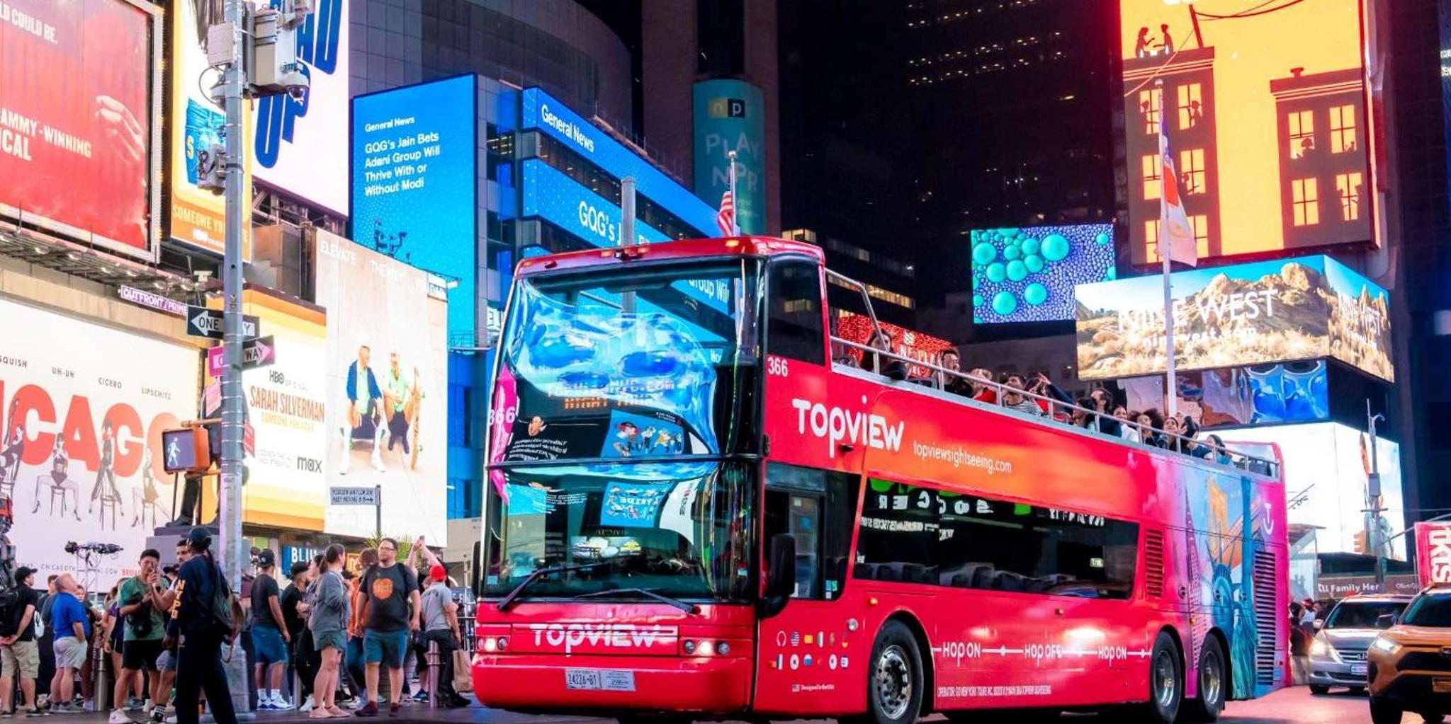 New York City Skyline Night Tour on Double-Decker Bus - Image 2