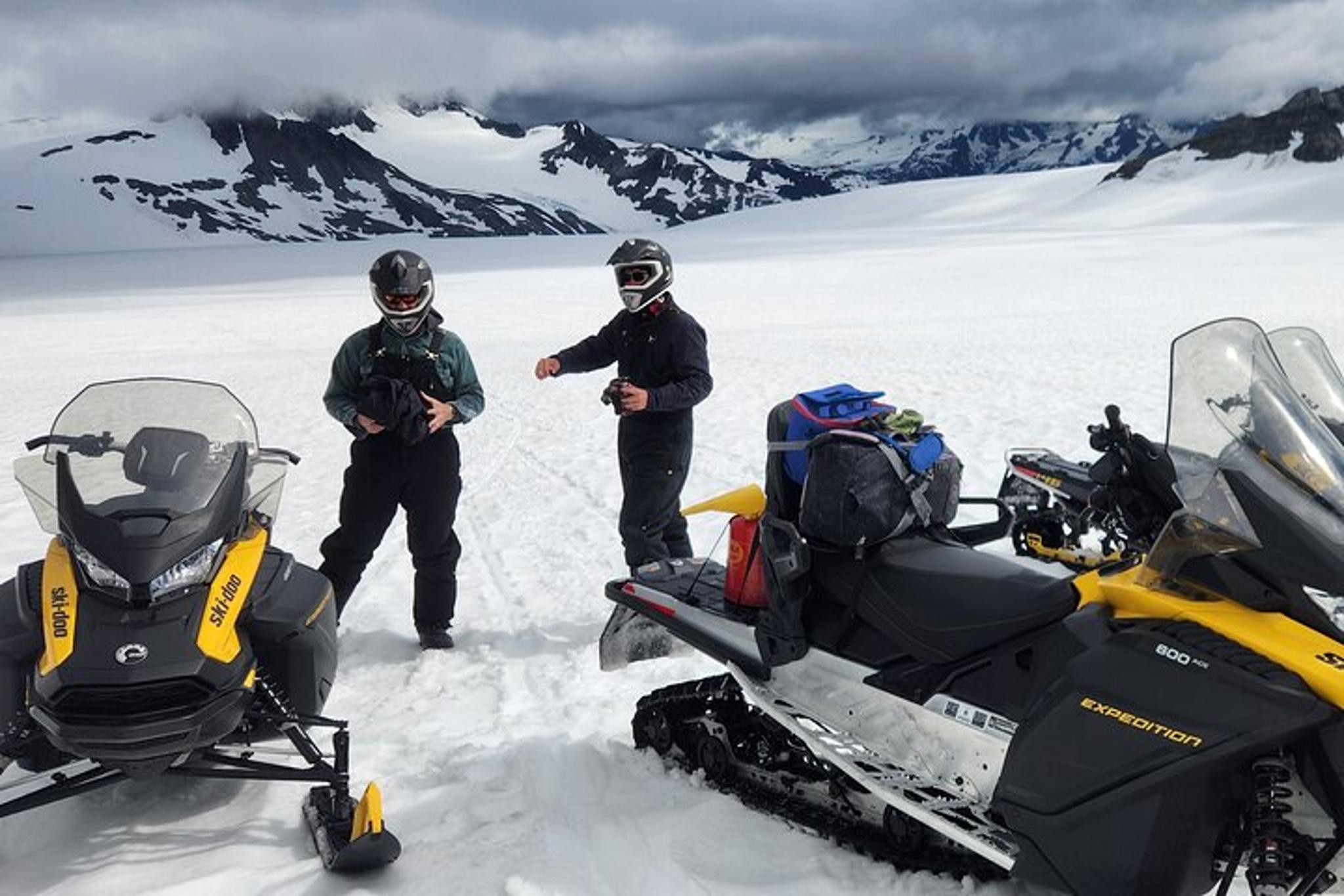 Seward Snowmobile and Helicopter Tour