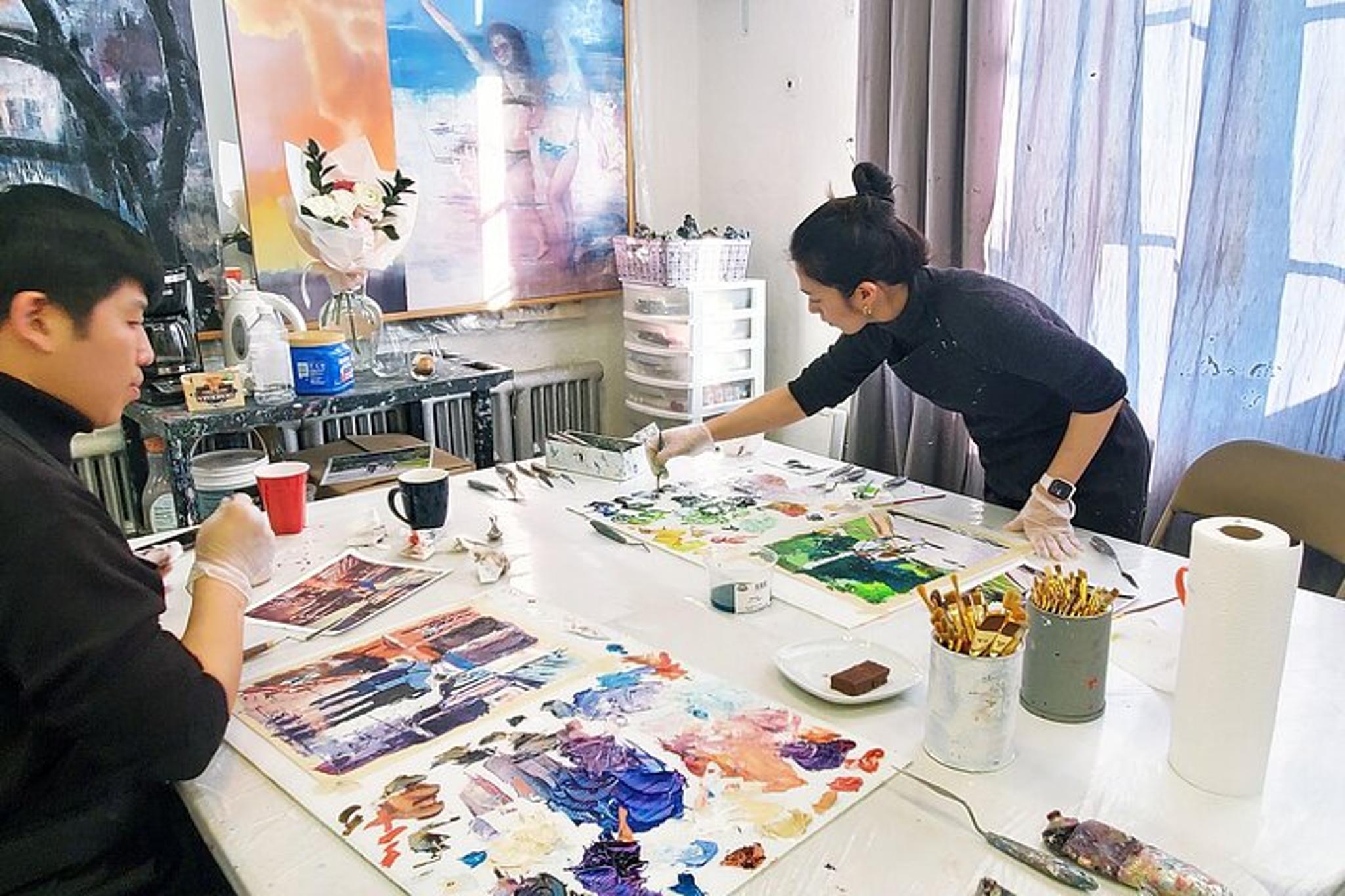 New York City Art Studio Painting Experience - Image 4