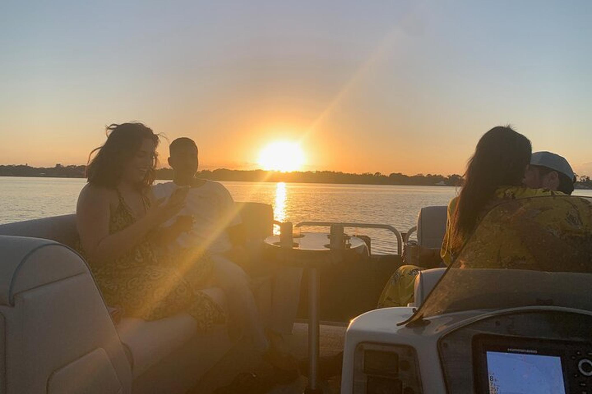 Key Largo Pontoon Boat Tour at Sunset - Image 1