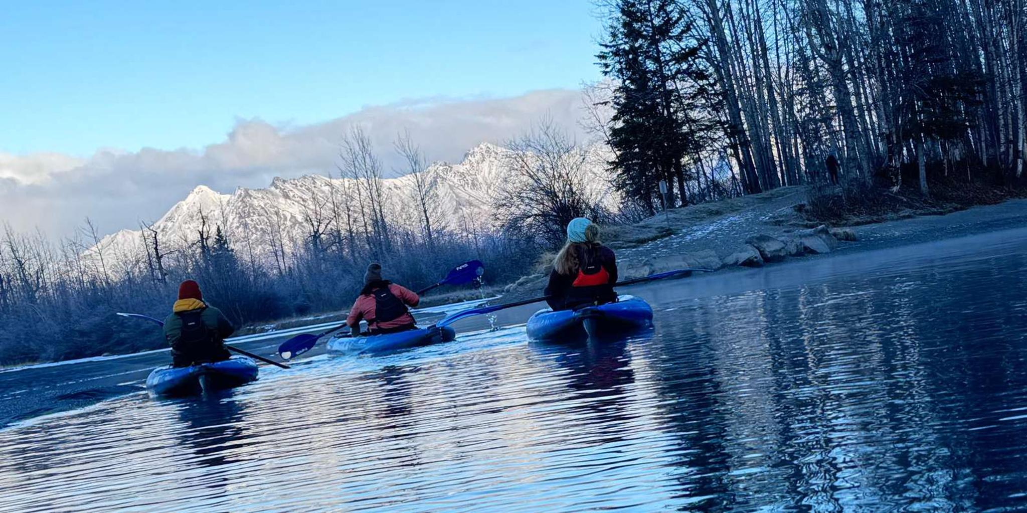 Palmer Kayaking Experience in Cold Weather