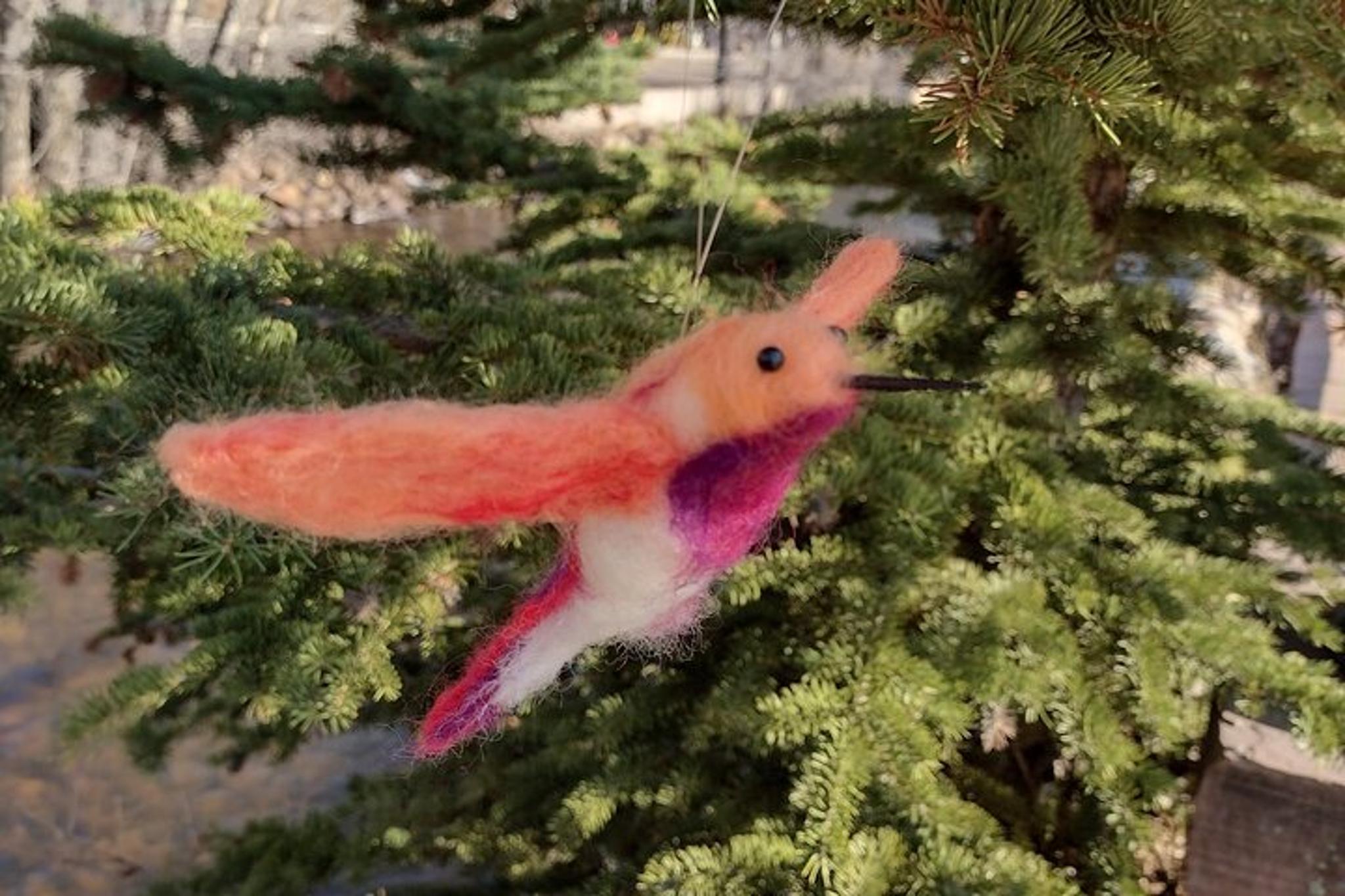 Estes Park Felting Hummingbird Ornament Class