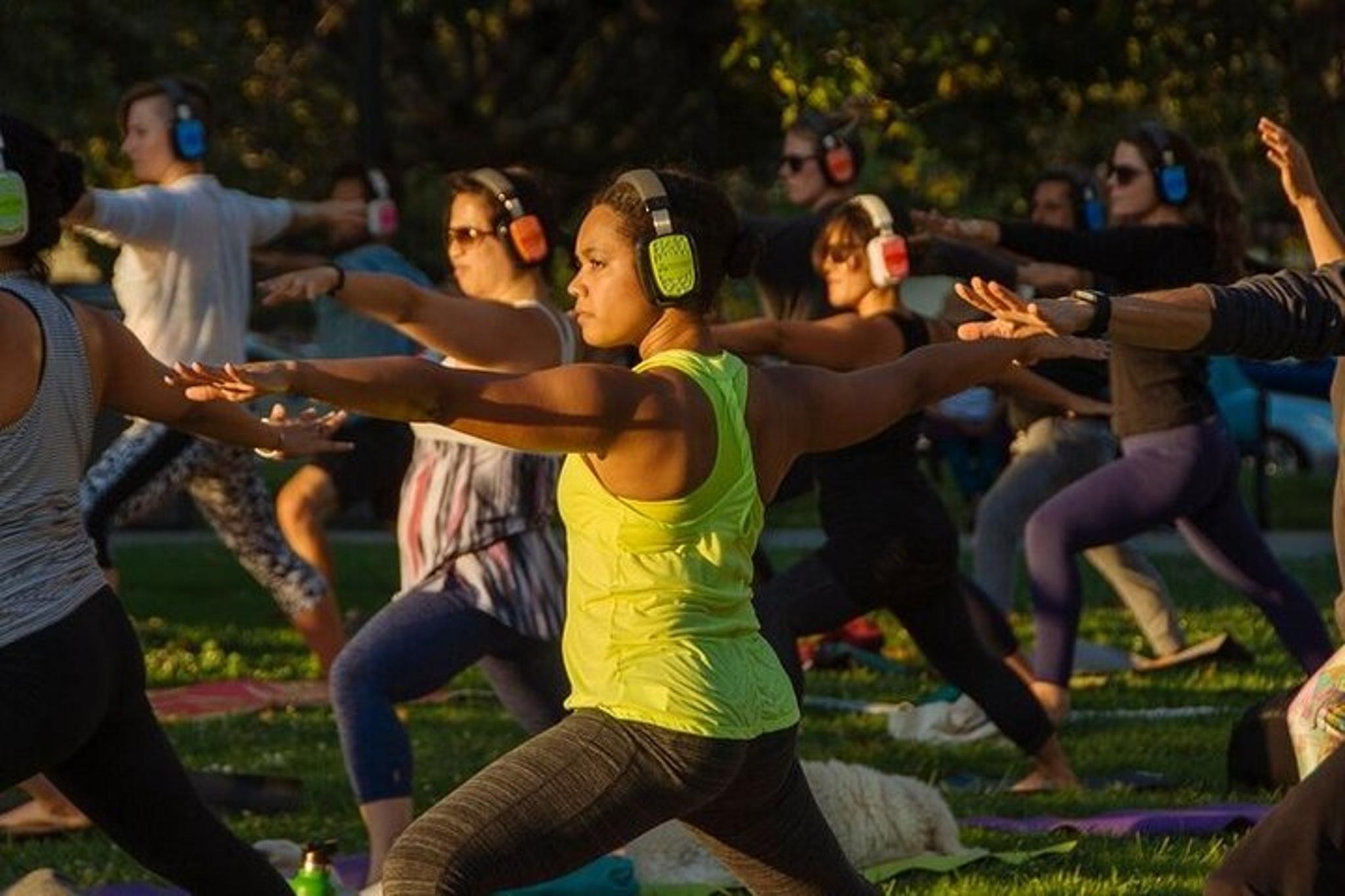 Oakland Silent Disco Yoga Class