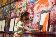 Chicago Spray Paint and Sip Workshop 1.5 hr thumbnail 5