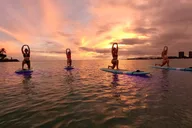 Honolulu Stand-Up Paddle Glowga Yoga Class thumbnail 1