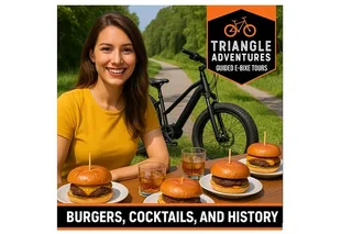 Raleigh E-Bike Tour: Burgers, Cocktails, and History