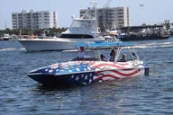 Destin Harbor Firework Show by Boat thumbnail 3