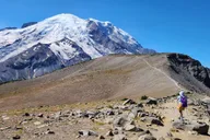 Mount Rainier Day Hike on Three Burroughs Trail thumbnail 1