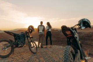 Moab Electric Dirt Bike Tour on Shafer Trail