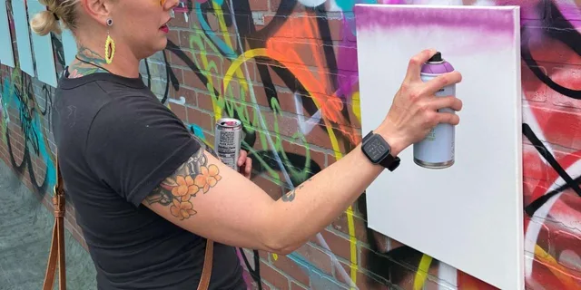 Atlanta Spray Paint and Sip Workshop - Image 3