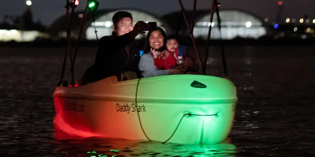 San Diego Glow Pedal Boat Tour - Image 1