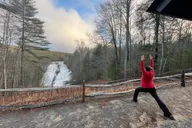 Asheville Waterfall Yoga Hike thumbnail 6