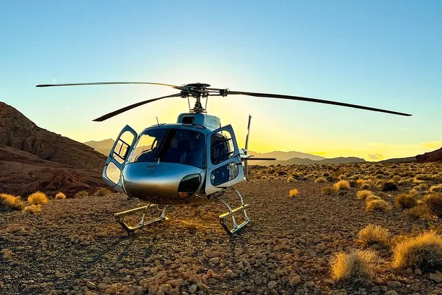 Las Vegas Helicopter Tour with Sunset Valley of Fire Landing - Image 1