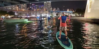 Miami City Lights Night SUP or Kayak Tour
