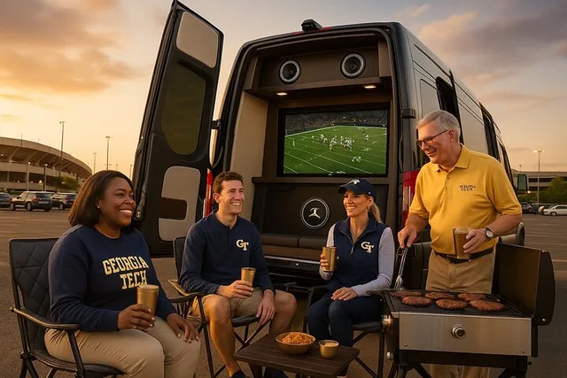 College Football Tailgate in a Maybach Sprinter Van - Image 4