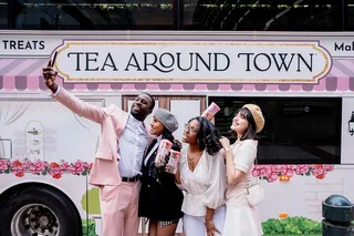 Philadelphia Tea Tour on a Pink Bus 90 min