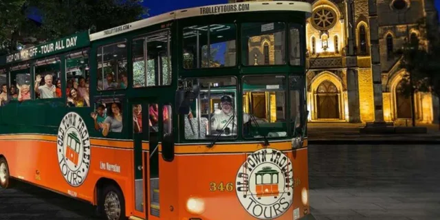 San Antonio City Lights Night Trolley Tour - Image 1