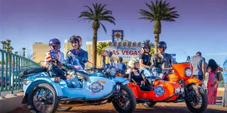 Las Vegas Sidecar Motorcycle Tour at Night
