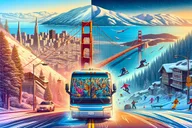 San Francisco to Palisades Lake Tahoe Ski Bus thumbnail 1