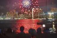 Honolulu Fireworks Sail from Waikiki Beach thumbnail 5
