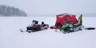 Anchorage Ice Fishing and Snowmobile Adventure