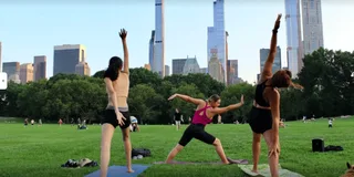 New York Central Park Yoga Class