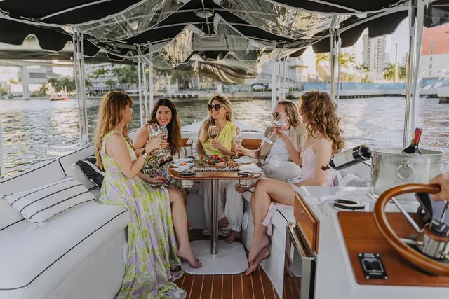 Miami River E-Boat Cruise with Wine and Charcuterie - Image 3