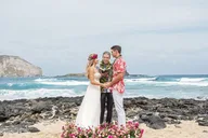 Honolulu Oceanfront Beach Wedding thumbnail 1