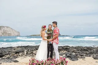 Honolulu Oceanfront Beach Wedding