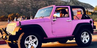 Los Angeles Hollywood Sign Tour in a Pink Jeep