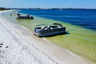 Panama City Pontoon Rental to Shell Island 4 hr